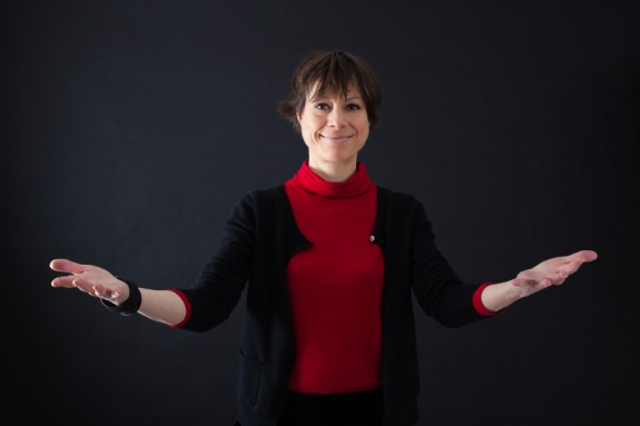 Reden ohne Lampenfieber Frau hält Rede